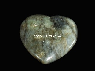 labradorite, heart